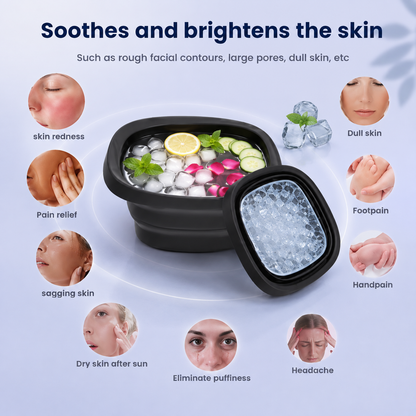 BestHunch™Silicone Foldable Face Ice Bath Bowl