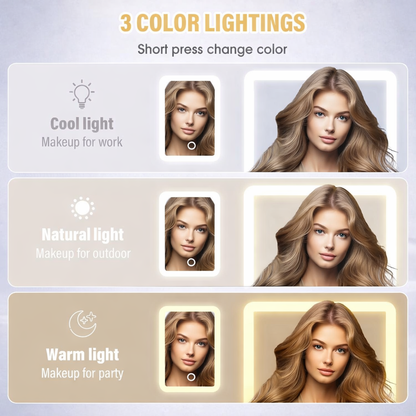 BestHunch™ LED Lighted Makeup Mirror Jewelry Box