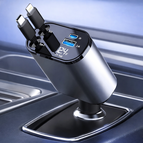 BestHunch™ 3 in 1 retractable car charger